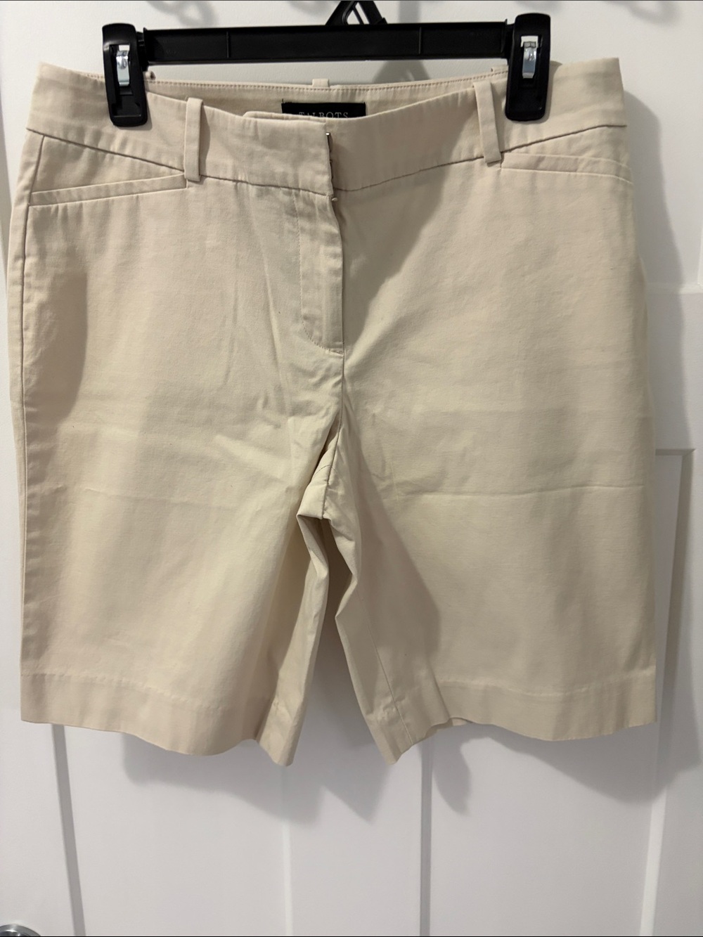 Talbots Cream Chino Bermuda Shorts